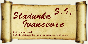 Sladunka Ivančević vizit kartica